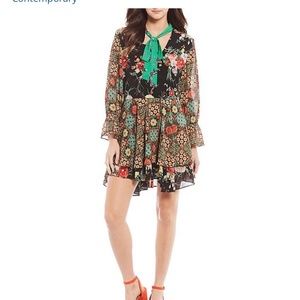 Patchwork Pattern Dress